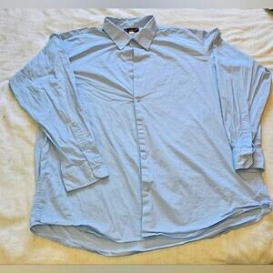 XXL Steve & Barry's brand men's blue long sleeve button-down dress shirt